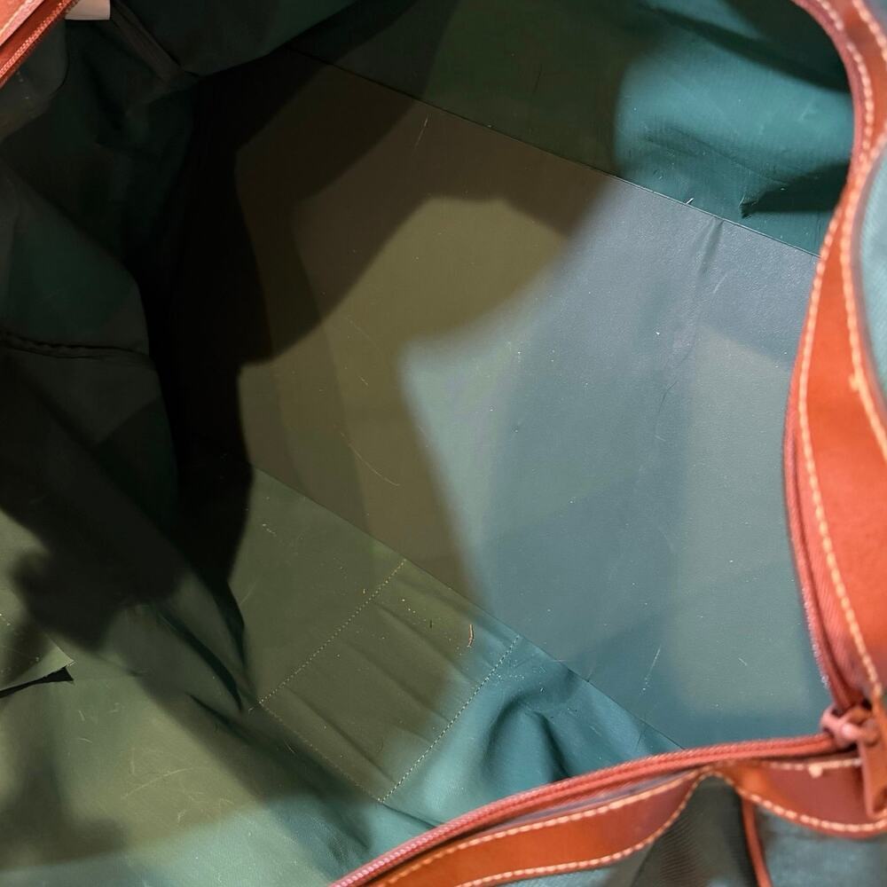 Ralph Lauren Polo Vintage Green Canvas Duffle Bag and Overnight Weekend Carry On - Picture 6 of 6